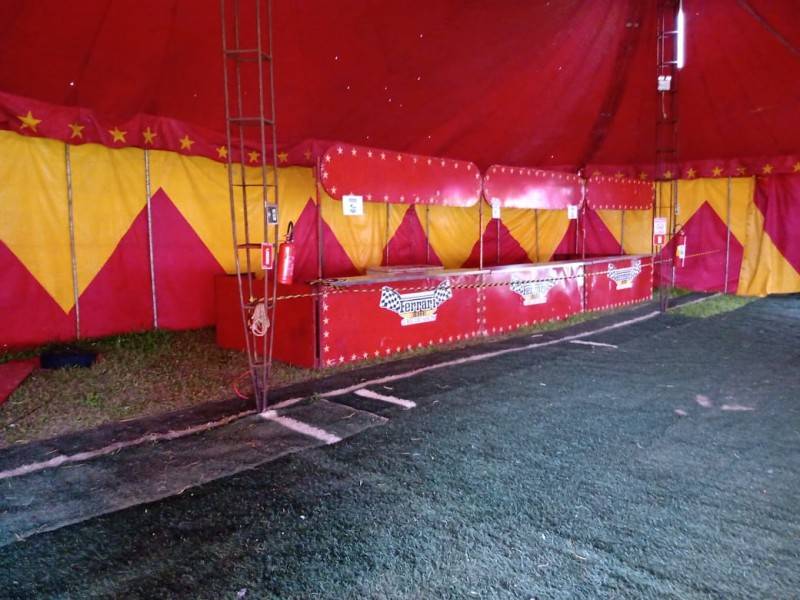 Vigilância Sanitária vistoria circo instalado em Sombrio — foto 1