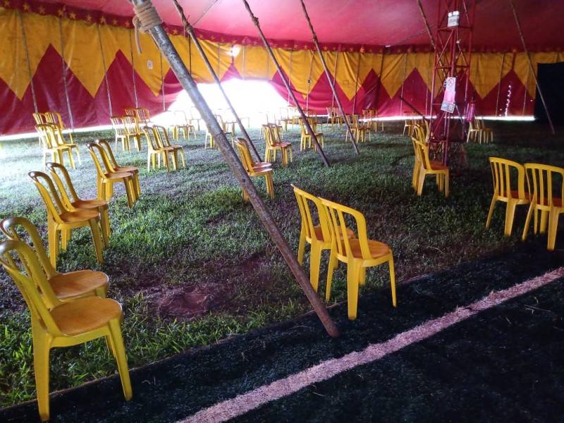 Vigilância Sanitária vistoria circo instalado em Sombrio — foto 2