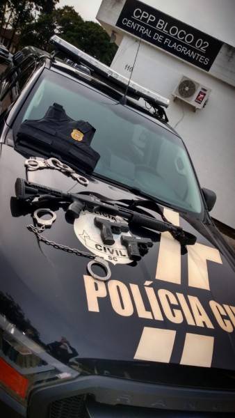 Policiais civis protestam contra a Reforma da Previdência em Santa Catarina — foto 1