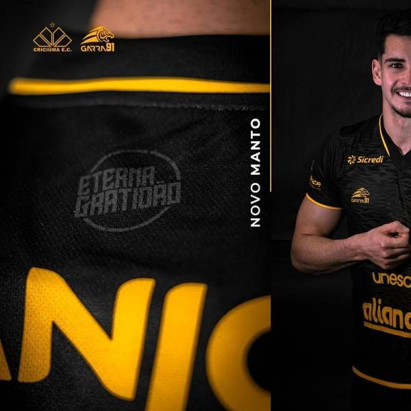 Manto da Gratidão: Criciúma lança terceiro uniforme e homenageia a torcida carvoeira — foto 1