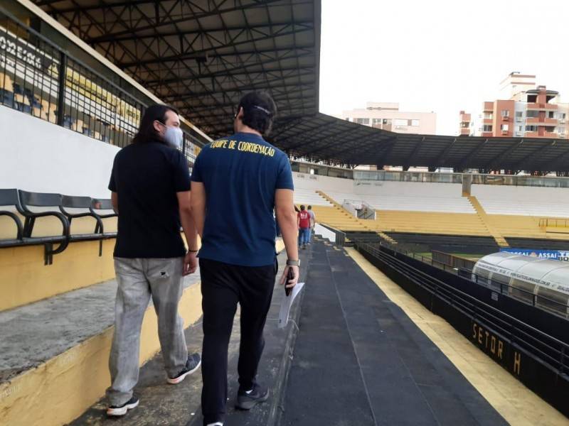 Estádio Heriberto Hülse é vistoriado pela CBF para instalação do VAR — foto 2