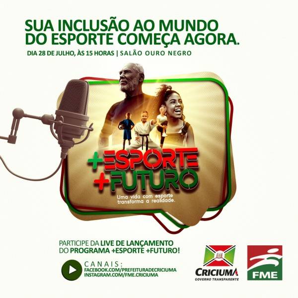 Programa +Esporte +Futuro será lançado oficialmente nesta quarta-feira — foto 1