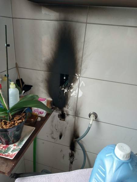 Princípio de incêndio é registrado no bairro São Luiz em Criciúma — foto 1