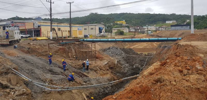 Binário do bairro São Luiz avança com escavação da Trincheira — foto 2