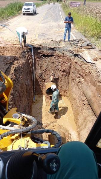 Casan conclui reparo de adutora; abastecimento deve normalizar somente na quinta-feira — foto 3