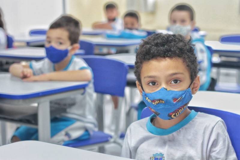 Mais de 1.600 alunos voltam às aulas presenciais em Nova Veneza — foto 1