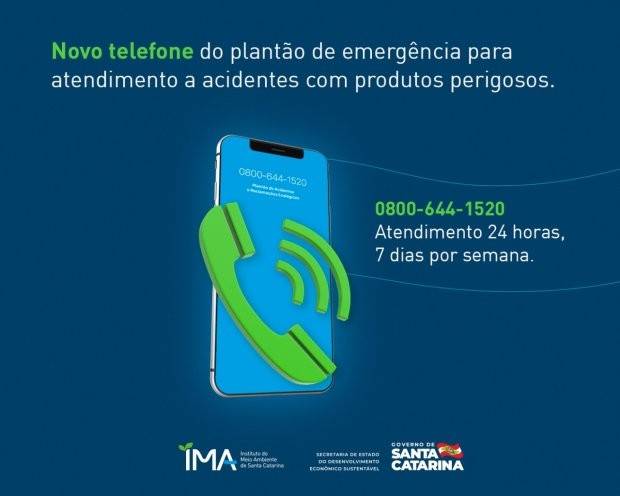 Plantão de emergência para atendimento a acidentes com produtos perigosos tem novo telefone — foto 1