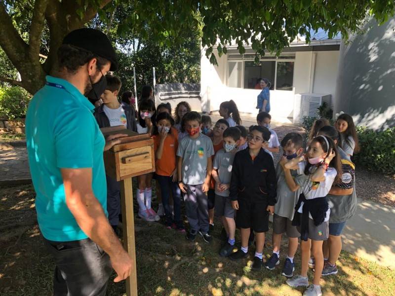 Criciúma: Alunos da Escola S conhecem projeto pioneiro de abelhas sem ferrão — foto 2