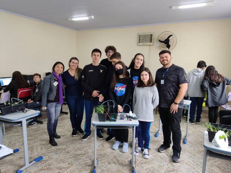 Alunos de Morro da Fumaça aprendem como desenvolver uma horta inteligente — foto 1