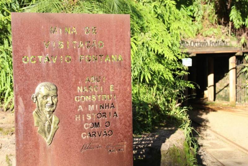 Alunos de Maracajá visitam Mina de Visitação Octávio Fontana em Criciúma — foto 1