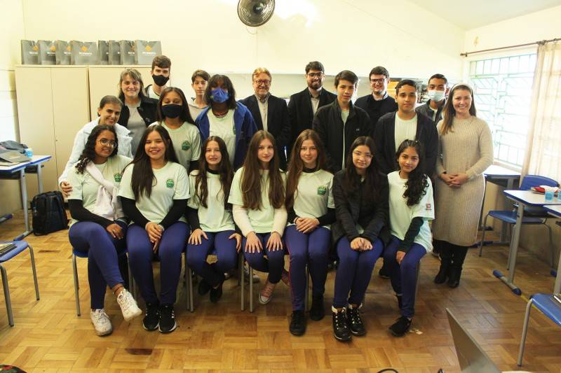 Trajetória dos administradores e assessores da Rio Deserto é contada em escola de Criciúma — foto 1