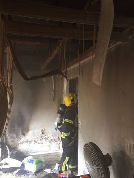 Casa é danificada por incêndio no bairro Naspolini, em Morro da Fumaça — foto 1