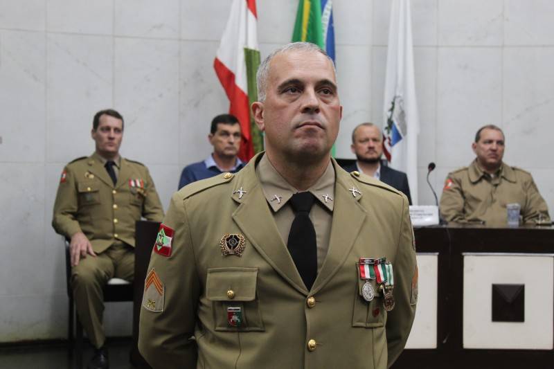 Solenidade na Câmara Municipal marcou troca de Comando da PM em Morro da Fumaça — foto 2