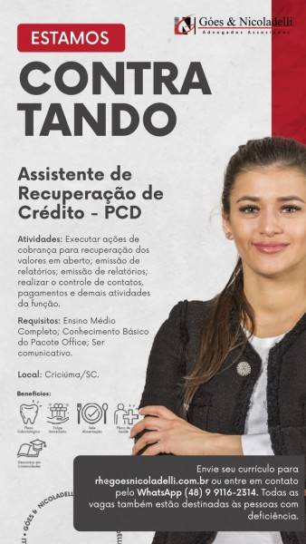 Vagas de emprego no Sul de Santa Catarina — foto 2
