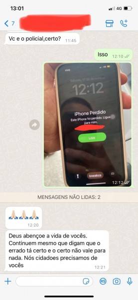 Casal furta celular em loja no Centro de Criciúma e é preso após aparelho ser rastreado — foto 1
