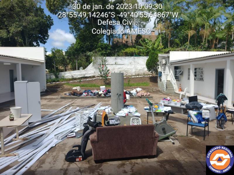 Defesa Civil Regional mobilizada em Turvo após chuvas na região — foto 1
