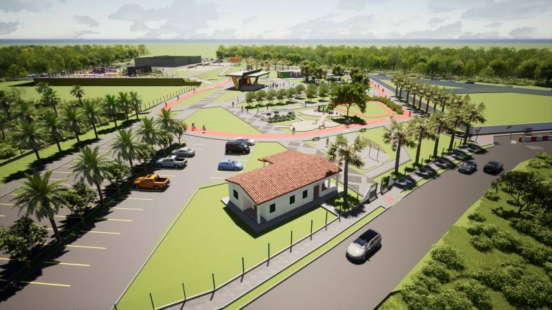 Parque da Santa Luzia passa por obras de terraplanagem em Criciúma — foto 2