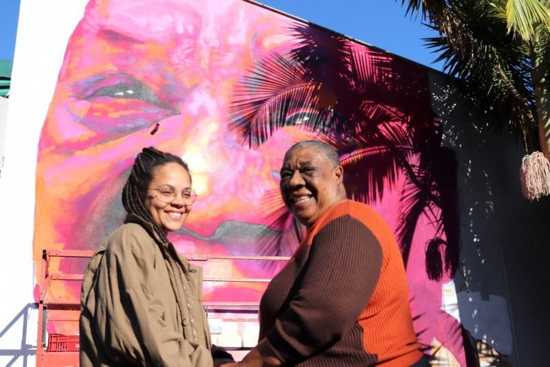 Mural de artista visual consagra legado de primeira professora negra da Unesc — foto 7