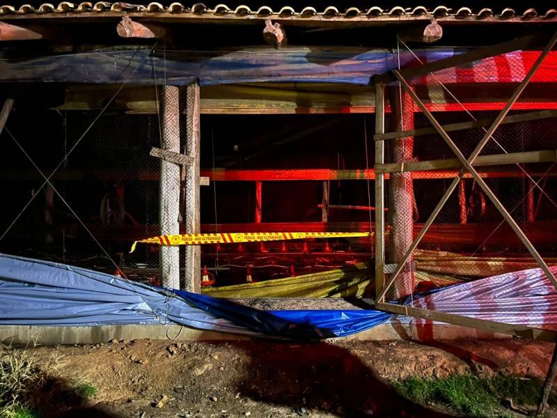 Aviário pega fogo e proprietário é hospitalizado — foto 1