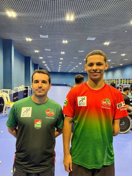Técnico e atleta do Mampituba/FME Criciúma se preparam para o Parapan de Jovens — foto 1