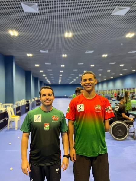 Técnico e atleta do Mampituba/FME Criciúma se preparam para o Parapan de Jovens — foto 2