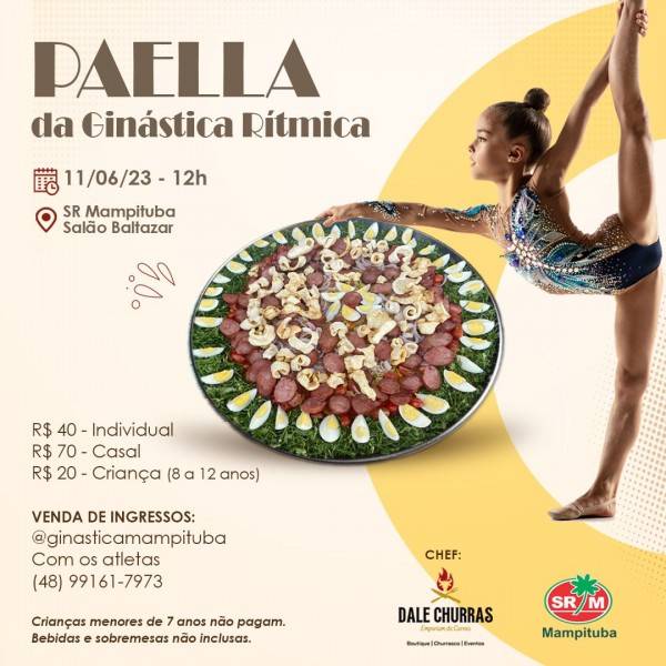 Equipe de ginástica rítmica realiza Paella neste domingo — foto 1