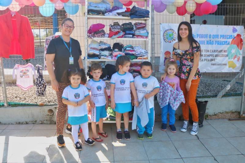 Varal solidário é montado em Nova Veneza — foto 2