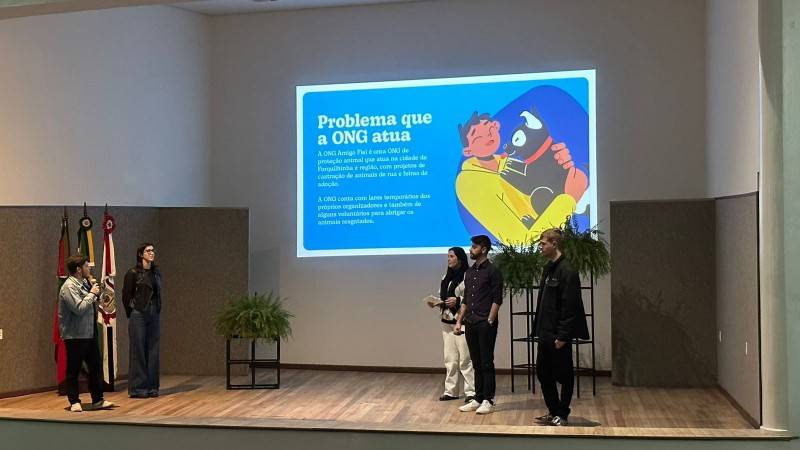 Acadêmicos de Publicidade da UniSatc realizam planejamento de comunicação de ONGs da região — foto 3