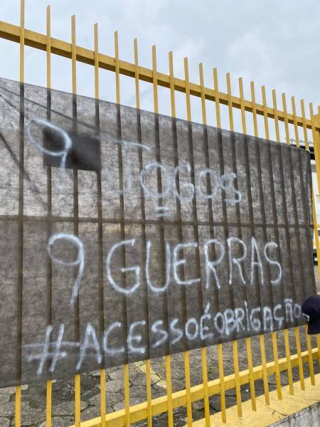 Faixas no HH expõem cobrança da torcida do Tigre após derrota: ‘acesso é obrigação’ — foto 1