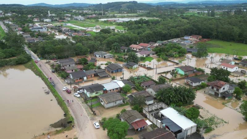 Morro da Fumaça: cerca de 200 pessoas são afetadas em Estação Cocal; rodovias foram interditadas — foto 2