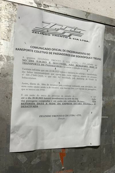 Contrato emergencial garantirá o transporte público em Siderópolis — foto 1