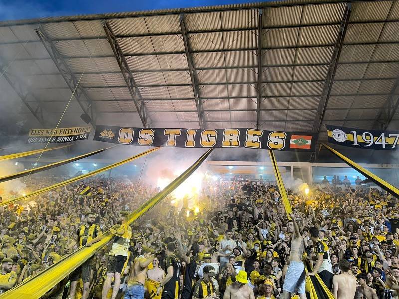 Torcida do Criciúma invade gramado e festeja acesso para a Série A; confira a galeria de fotos — foto 2