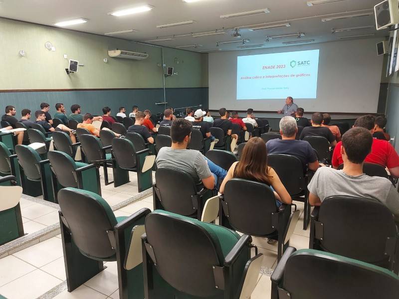 Acadêmicos de Engenharia da UniSatc testam seus conhecimentos na Prova Enade 2023 — foto 1