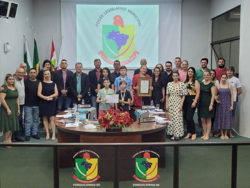 Alunos medalhistas do Prêmio ACIC de Matemática são homenageados em Forquilhinha — foto 4