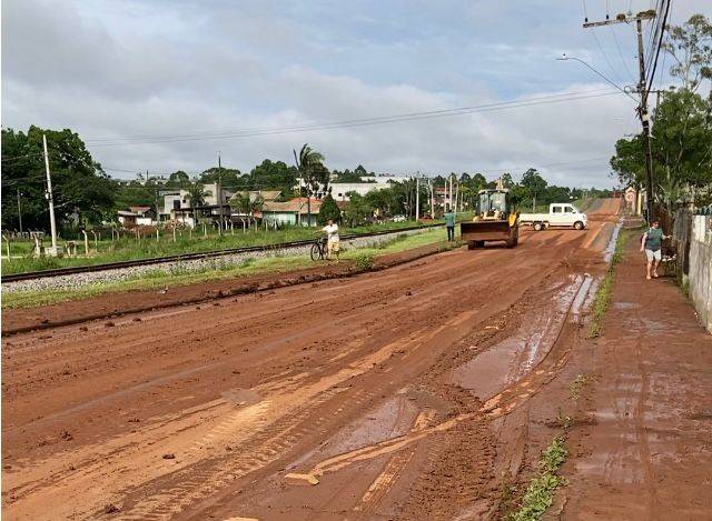 Após noite de chuvas intensas, Prefeitura de Içara trabalha para minimizar impactos — foto 1