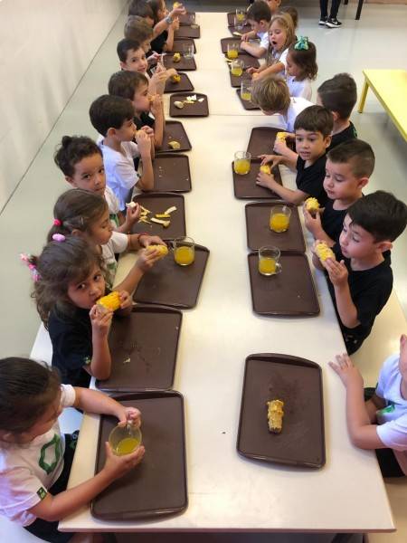 Educação Infantil do Colégio Satc oferece cardápio alimentar diferenciado aos alunos — foto 1