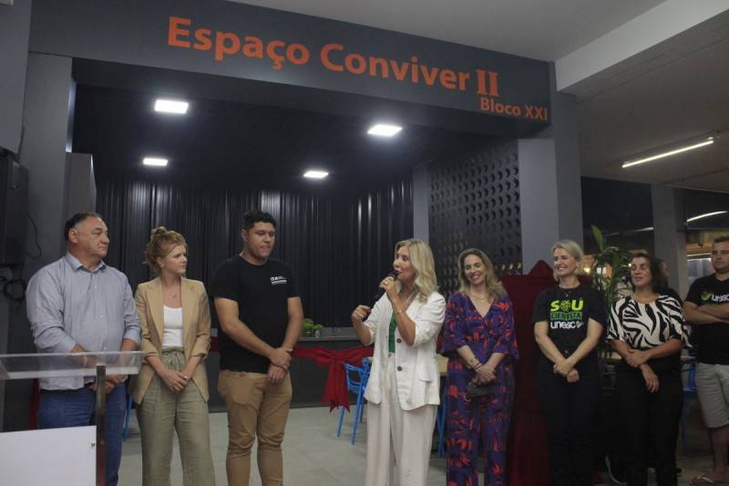 Unesc inaugura novo ambiente de convívio e interação para estudantes — foto 1