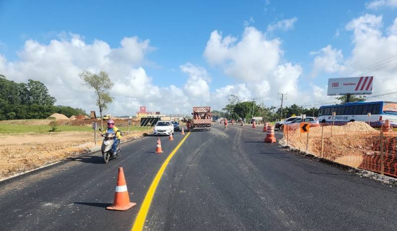 Desvio no trânsito será realizado em obras de duplicação na SC-445 em Içara; veja como fica — foto 1