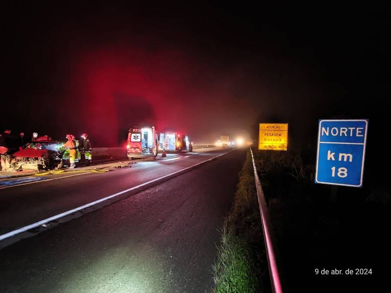 BR-101: carreta de Santa Rosa do Sul é atingida por carro que trafegava na contramão — foto 3