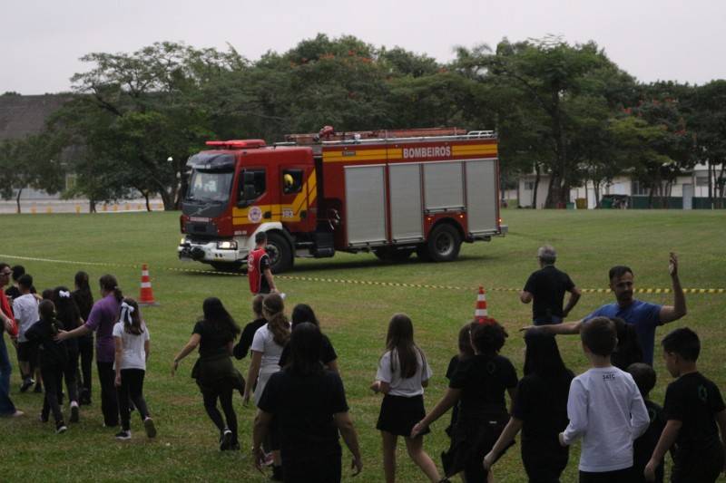 Simulado de Incêndio na Satc tem a participação de mais de 400 alunos — foto 1
