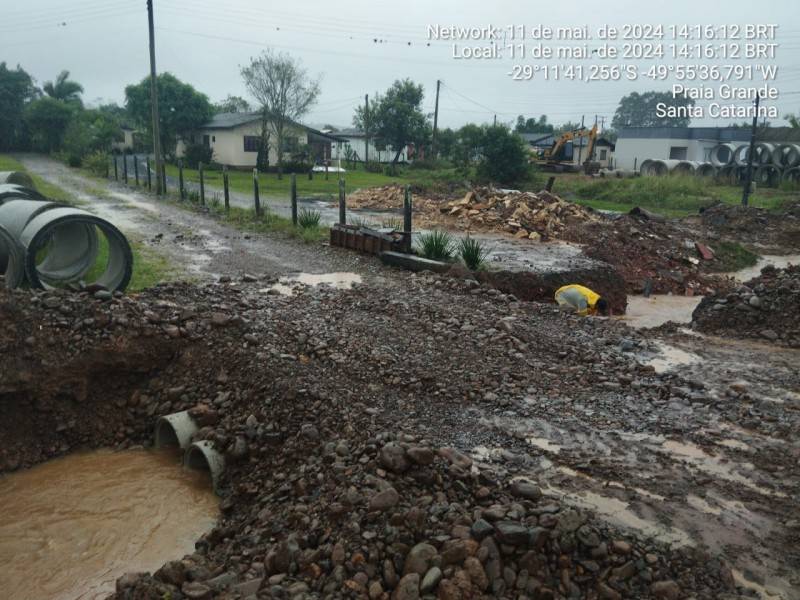 Sul de SC: Praia Grande tem o maior acumulado de chuvas em 48 horas — foto 1