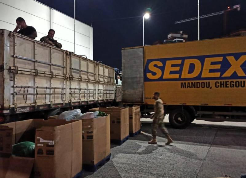 PRF finaliza pesagem de maconha apreendida em carreta de donativos para o RS — foto 3