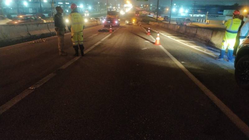 Itajaí: condutor morre atropelado após carro ter pane na BR-101; caminhão colidiu contra veículos na sequência — foto 3