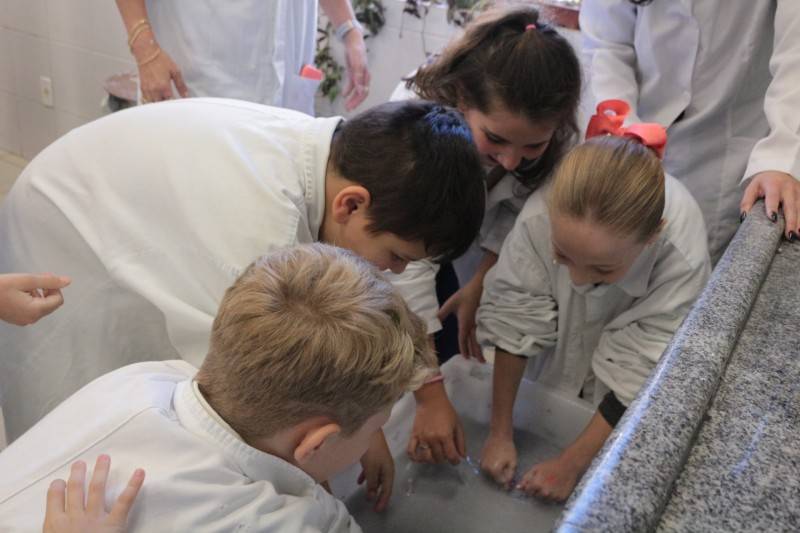 Técnico em Química do Colégio Satc realiza projeto sustentável com escola municipal de Criciúma — foto 1