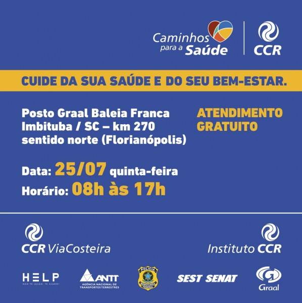 CCR ViaCosteira realiza serviços de saúde e check-up de veículos gratuitos na BR-101 em Imbituba — foto 1