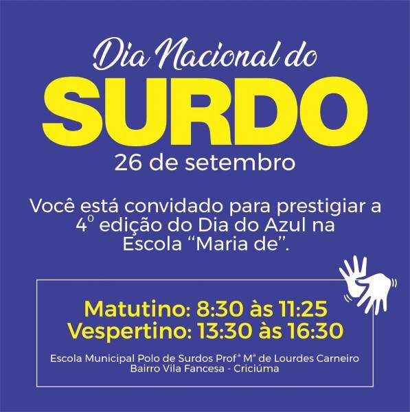 Dia do Azul: celebrando as lutas e conquistas da comunidade surda em Criciúma — foto 15