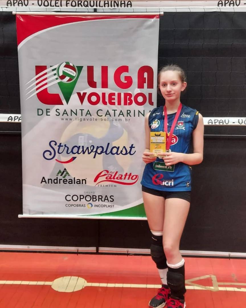 Vôlei feminino de Forquilhinha é campeão da Liga de Santa Catarina — foto 1