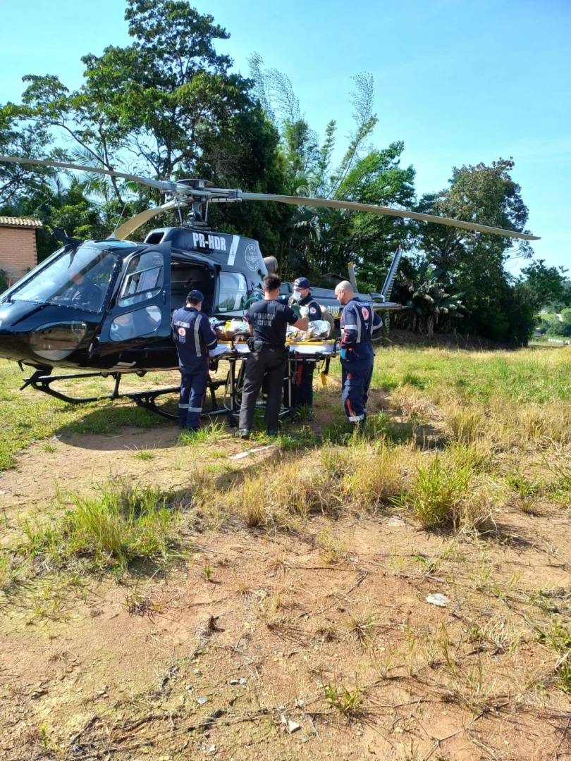 Acidente em Lauro Müller deixa motociclista gravemente ferido — foto 2