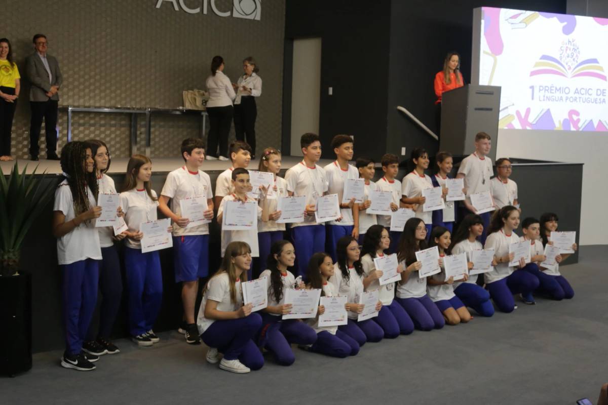 Estudantes da Rede Municipal de Criciúma conquistam medalhas no Prêmio Acic de Língua Portuguesa — foto 1