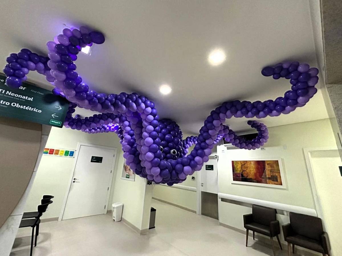 Polvo gigante na Unimed Criciúma reforça a prevenção e os cuidados com bebês prematuros — foto 4